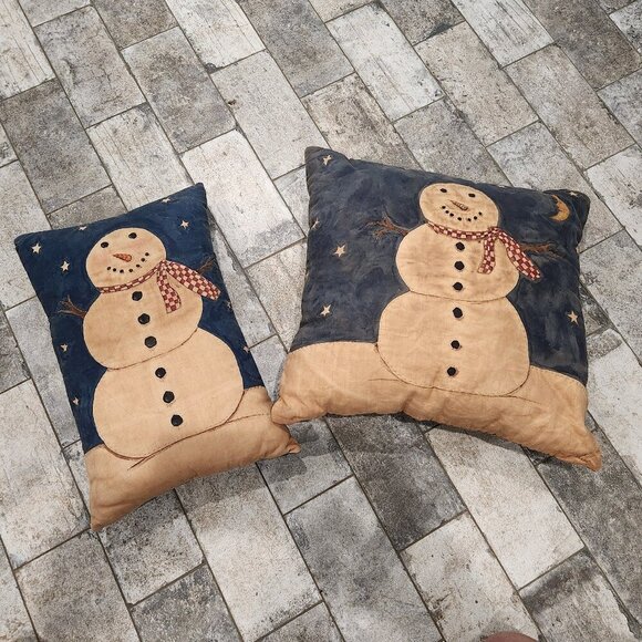 N.Schneeman Snowman Pillows - 2003 - Picture 1 of 6
